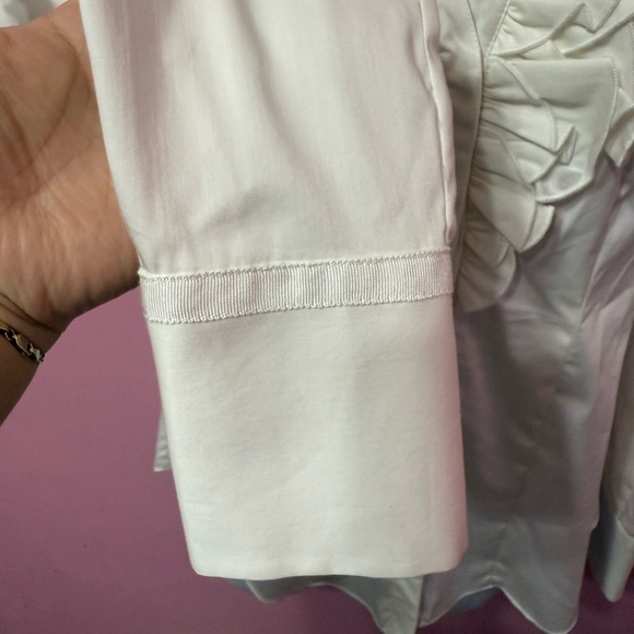 White House Black Market Ivory Women's bloques with flights size 4 - Picture 3 of 8